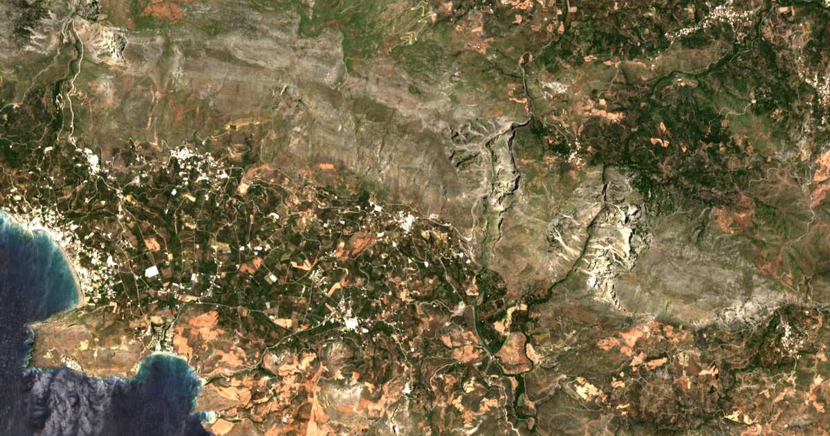Satellitenkarte von Asomatos