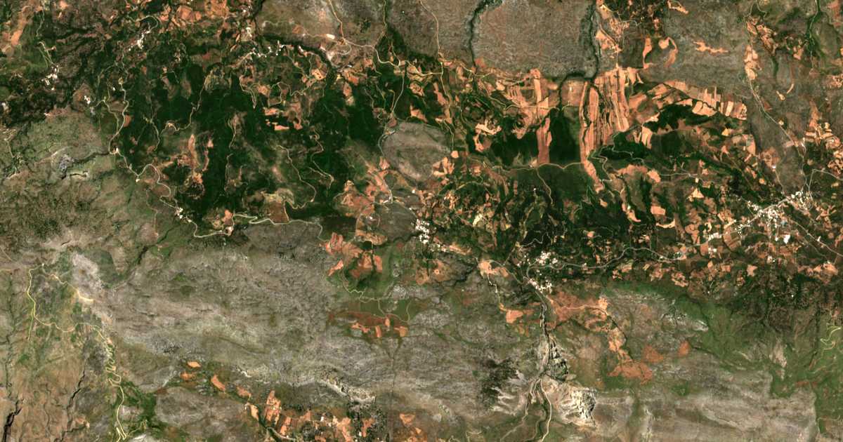 Satellitenkarte von Kalí Sykéa
