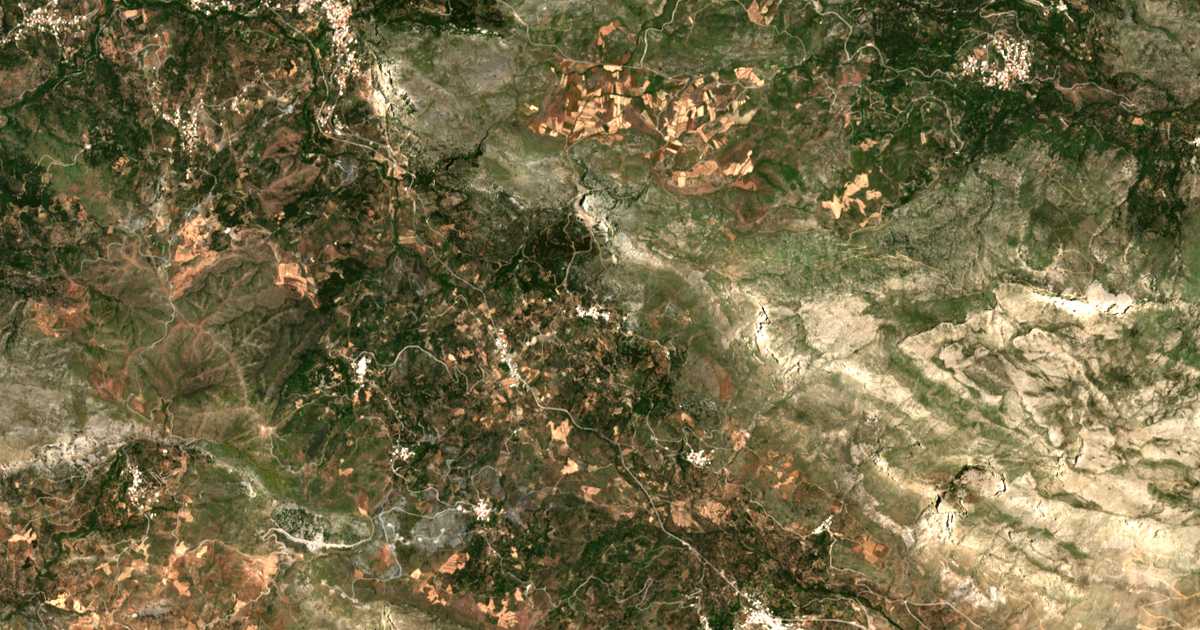 Satellitenkarte von Kissós