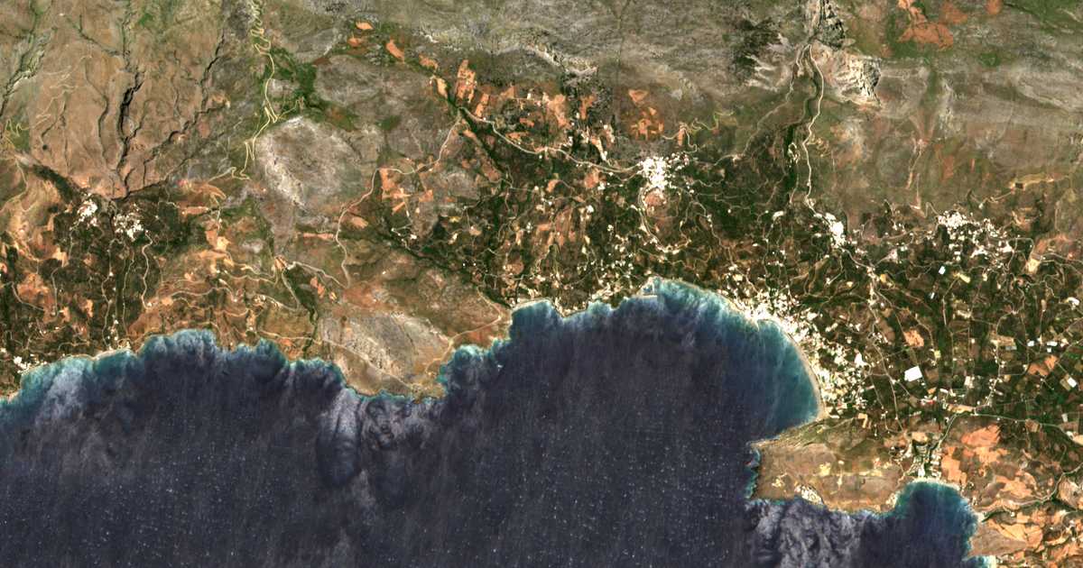 Satellitenkarte von Soúda