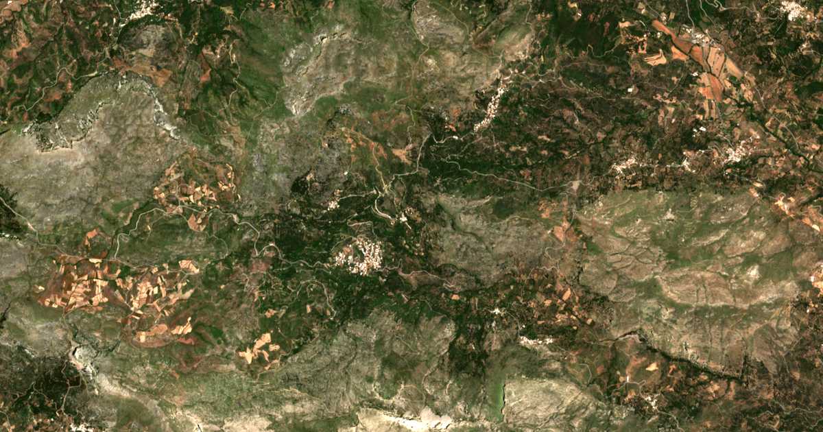 Satellitenkarte von Elénai