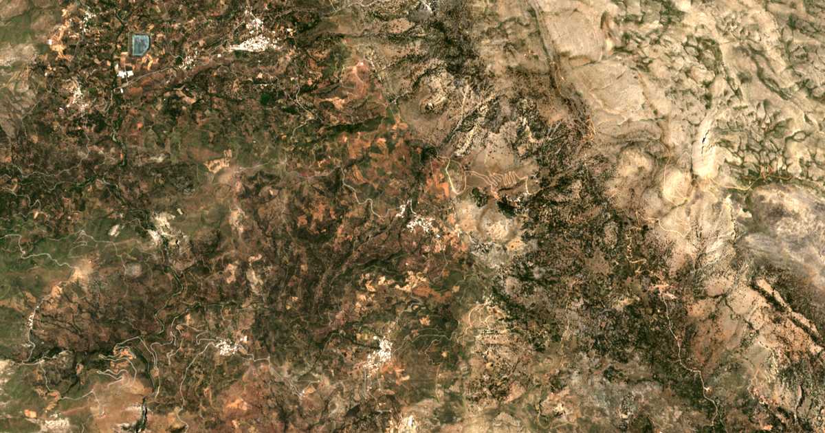 Satellitenkarte von Kouroútai