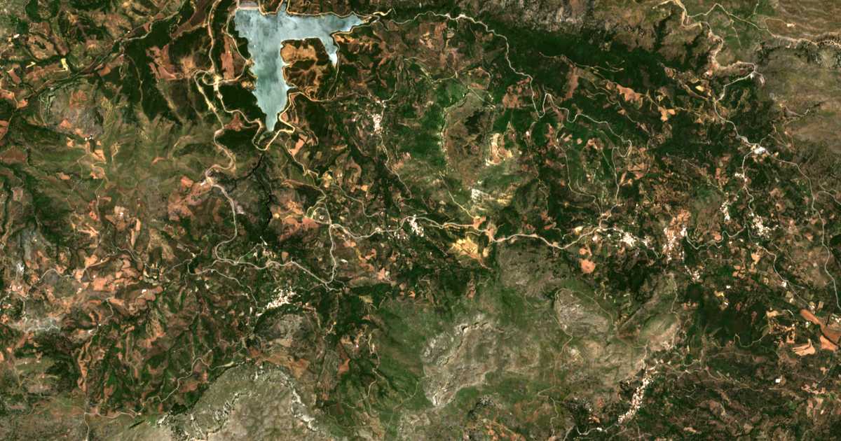 Satellitenkarte von Pantánassa