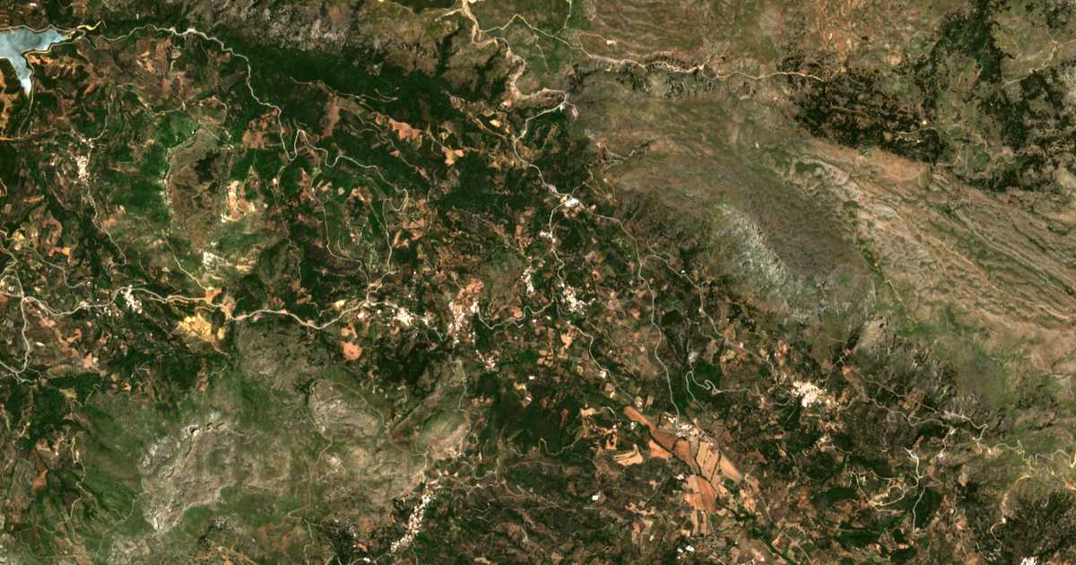 Satellitenkarte von Thrónos