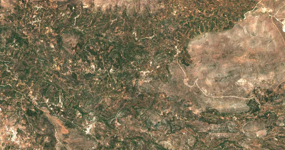 Satellitenkarte von Aḯmonas