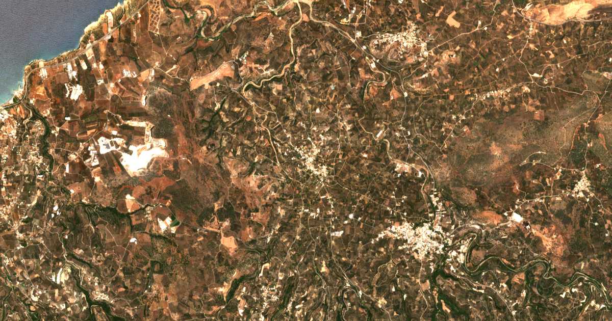 Satellitenkarte von Angelianá