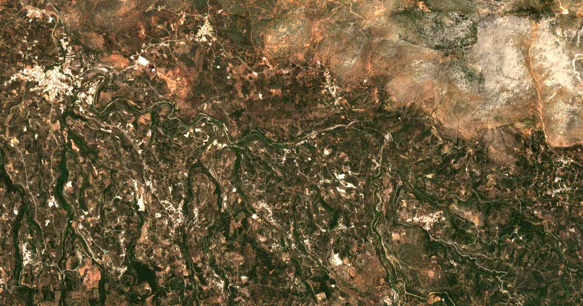 Satellitenkarte von Dafnédes