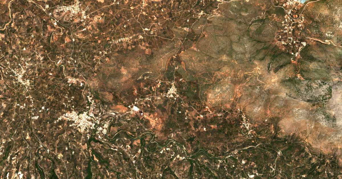 Satellitenkarte von Melidoni