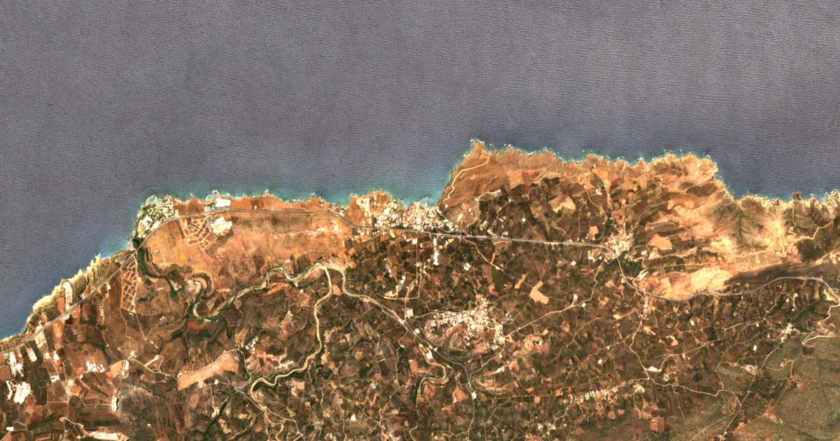 Satellitenkarte von Panormos