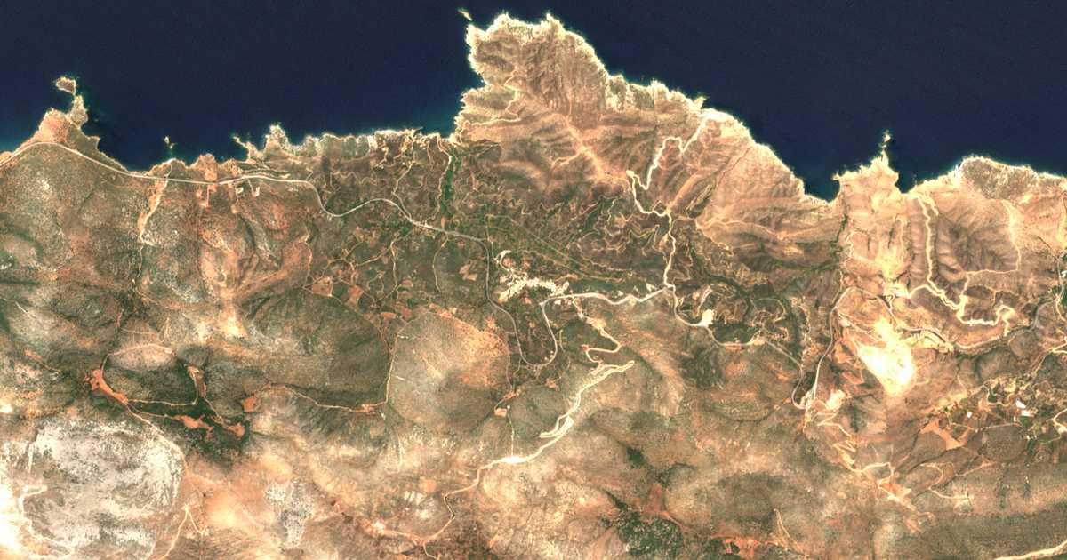 Satellitenkarte von Sísai