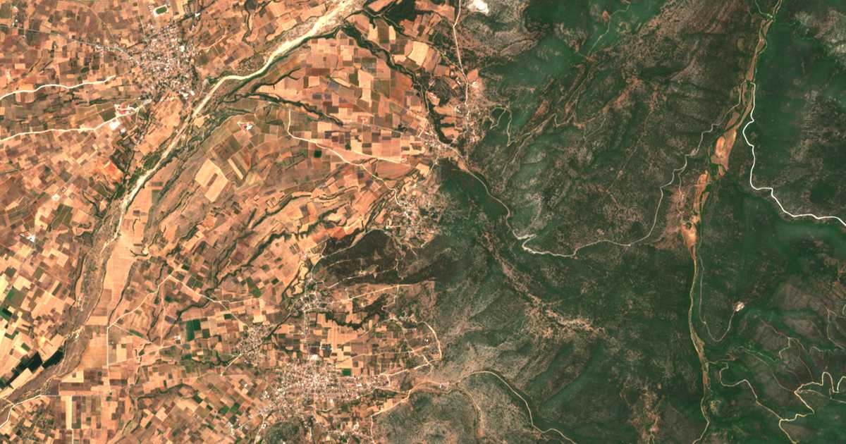 Satellitenkarte von Pigádia