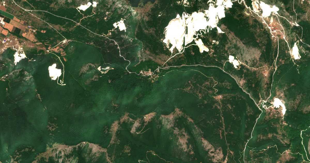 Satellitenkarte von Granítis