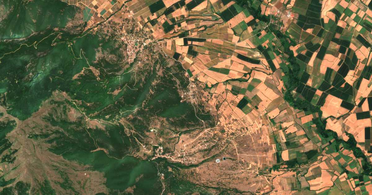 Satellitenkarte von Anthochórion