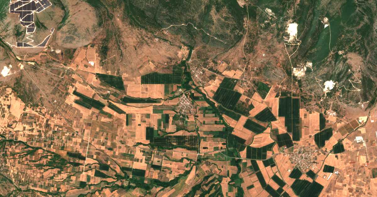 Satellitenkarte von Grammeni Dramas