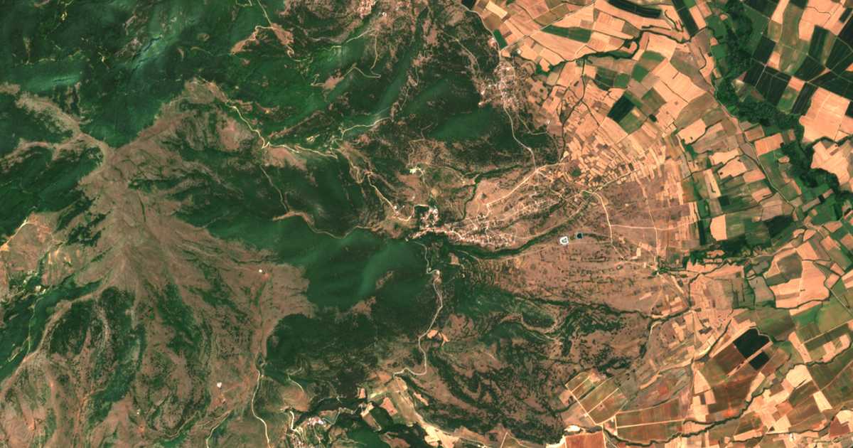 Satellitenkarte von Kallithéa