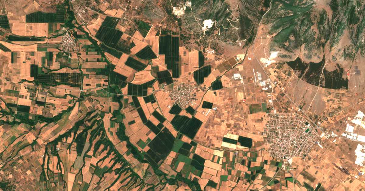 Satellitenkarte von Kokkinógeia