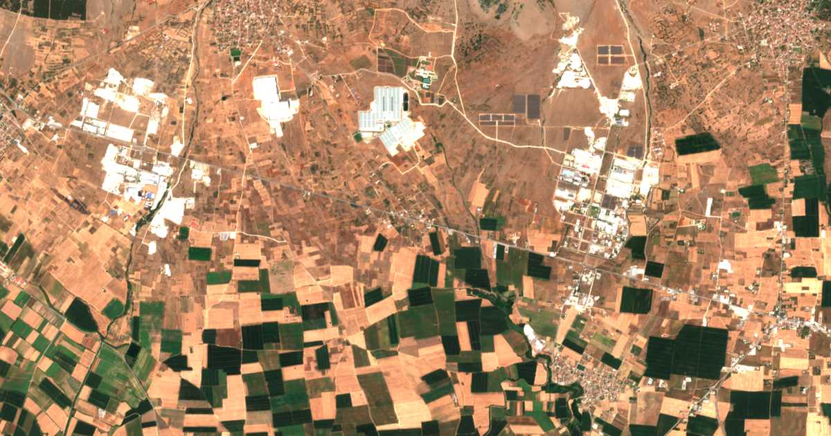 Satellitenkarte von Stavrós