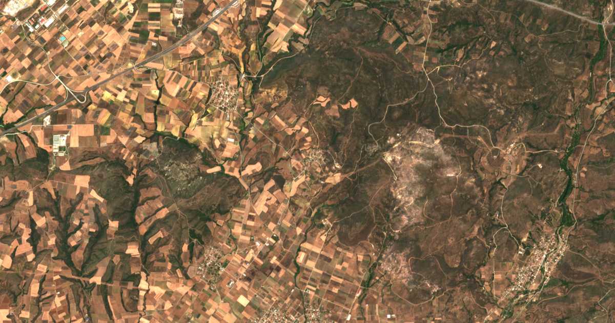 Satellitenkarte von Aetochórion
