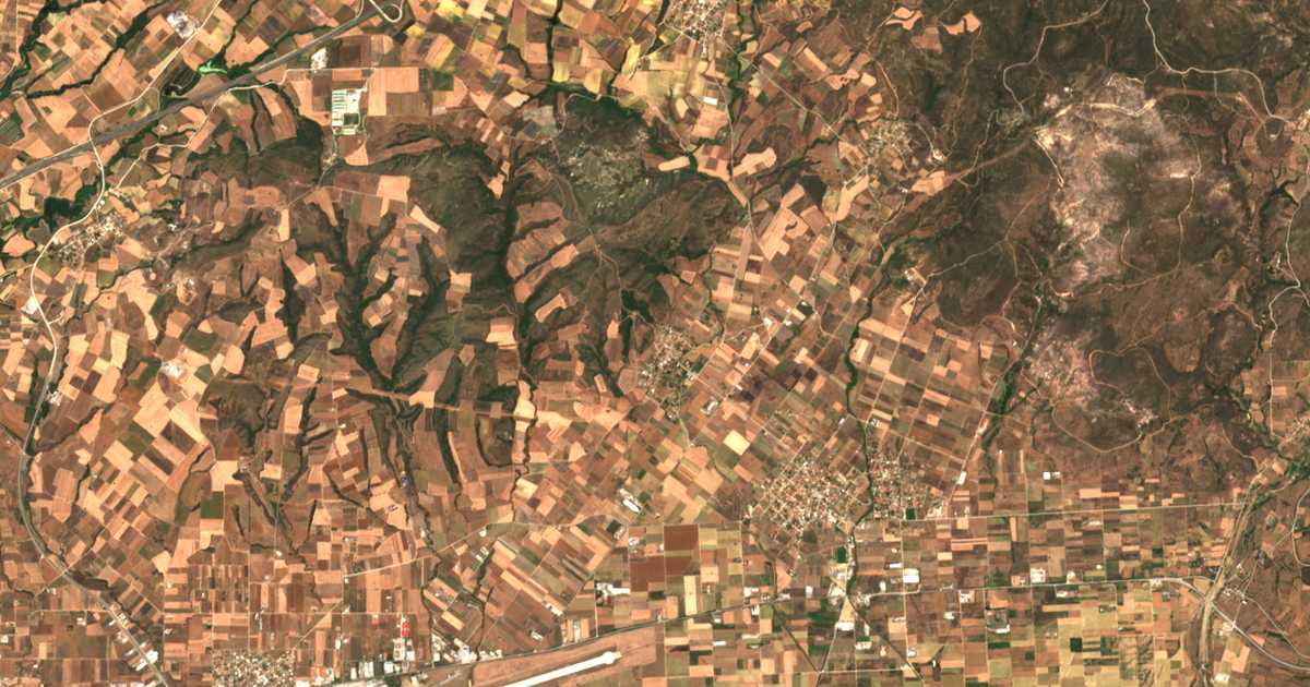 Satellitenkarte von Agnántia