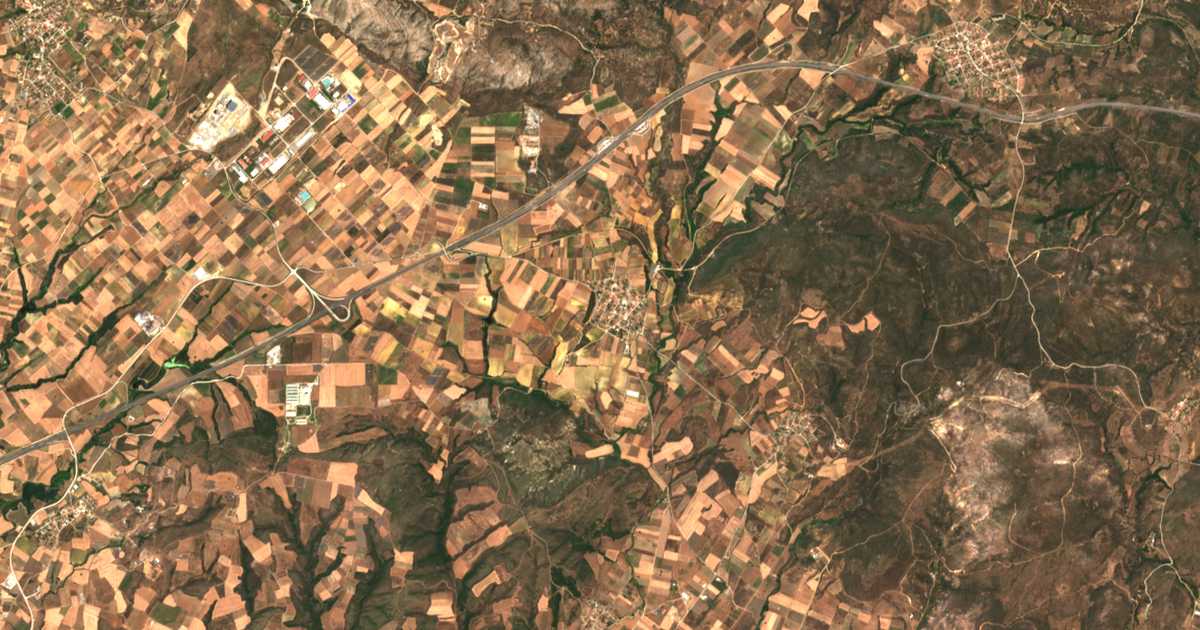 Satellitenkarte von Dorikón