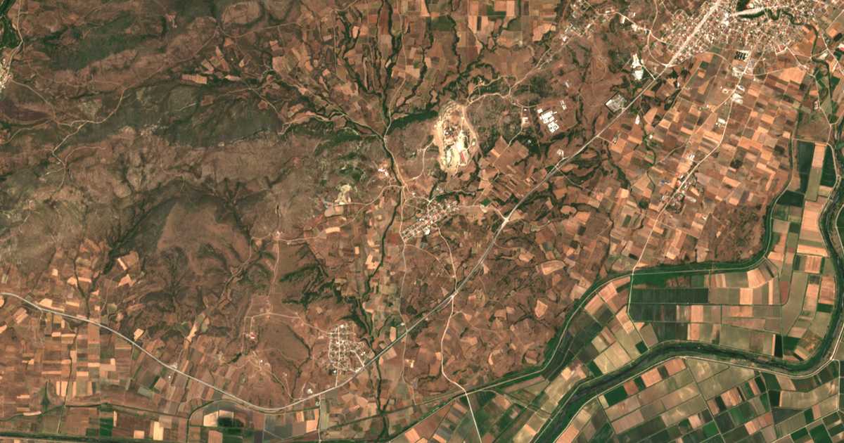 Satellitenkarte von Dorískos