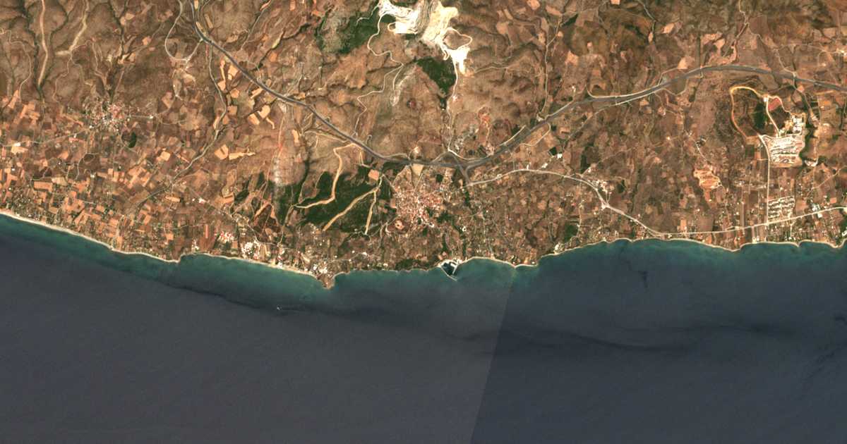 Satellitenkarte von Mákri