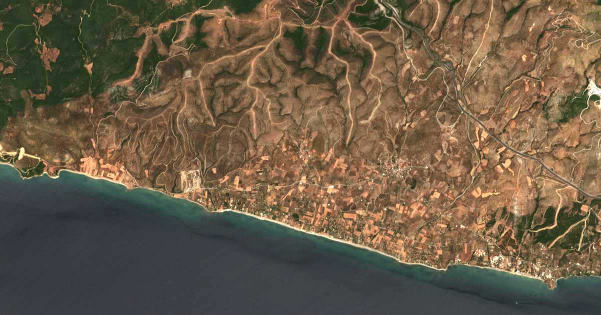 Satellitenkarte von Mesimvría