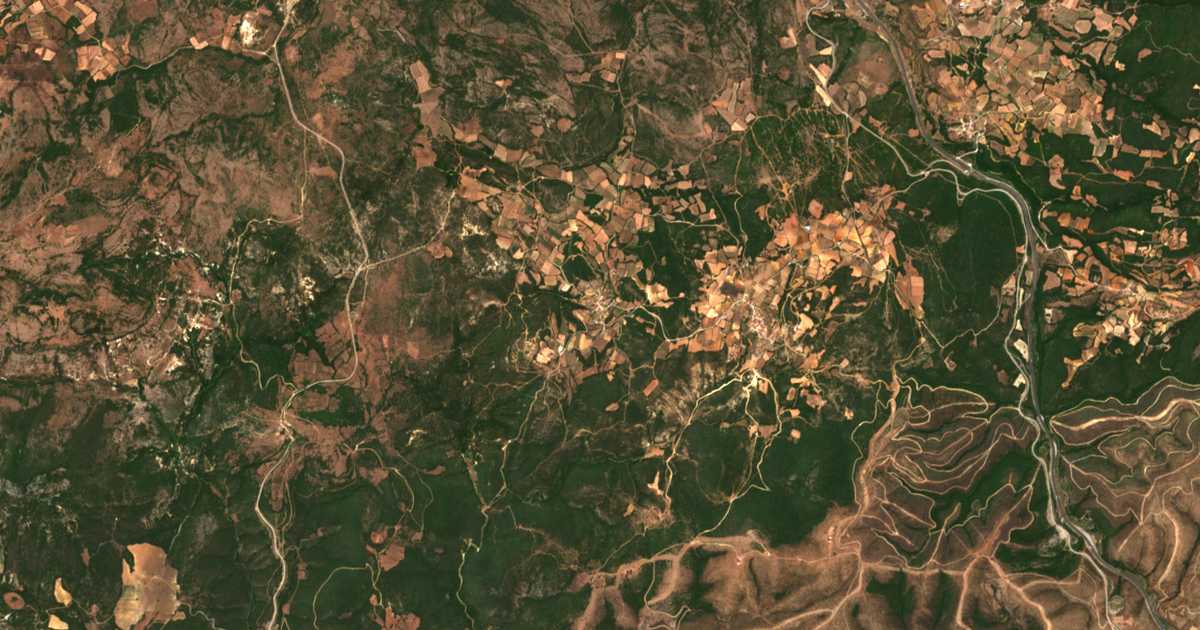 Satellitenkarte von Pérama