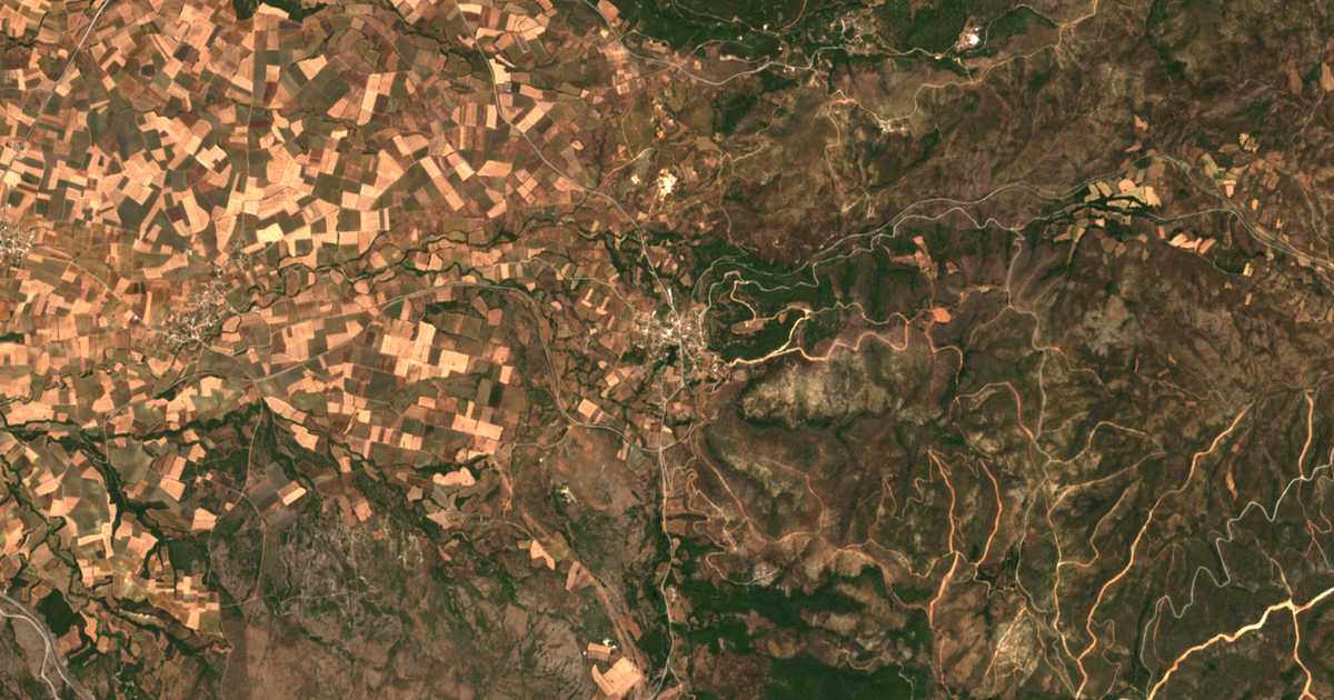 Satellitenkarte von Sykorráchi