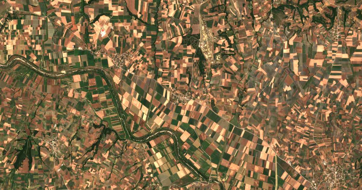 Satellitenkarte von Evgenikón
