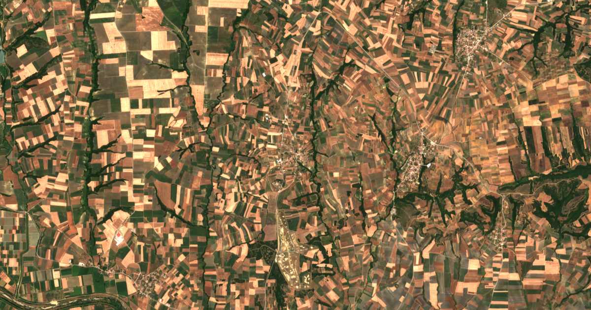 Satellitenkarte von Sitochórion