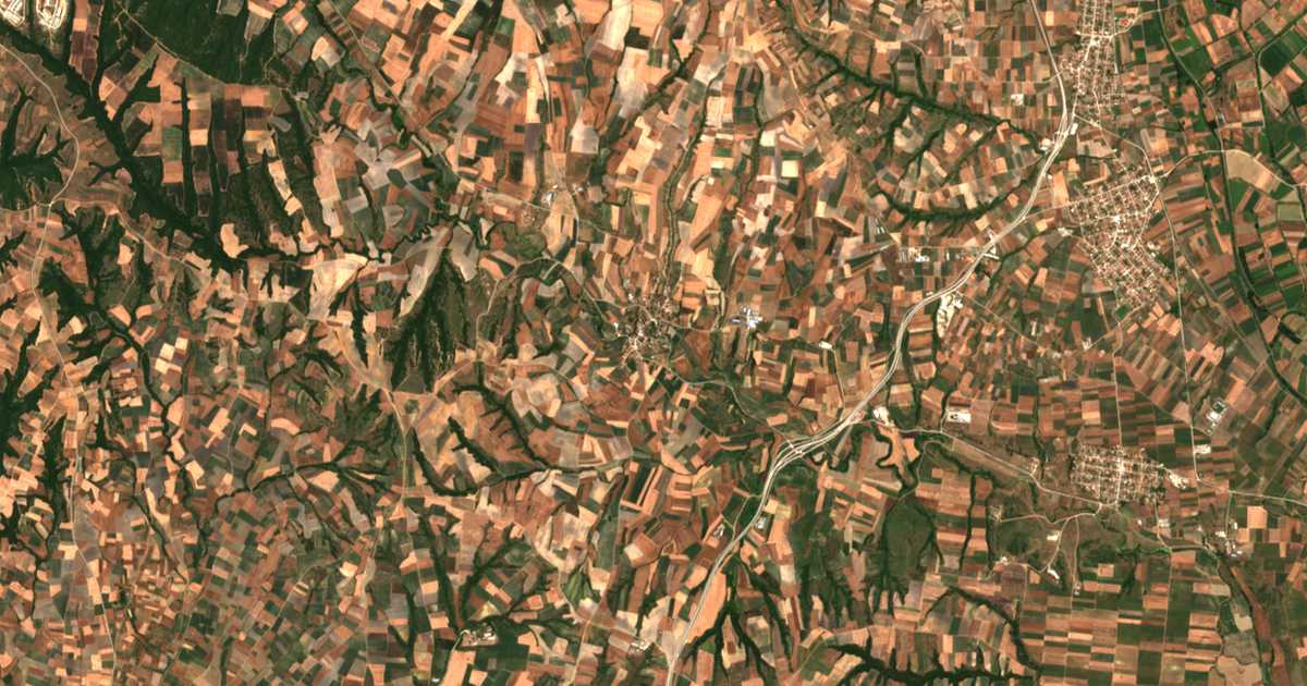 Satellitenkarte von Thyréa