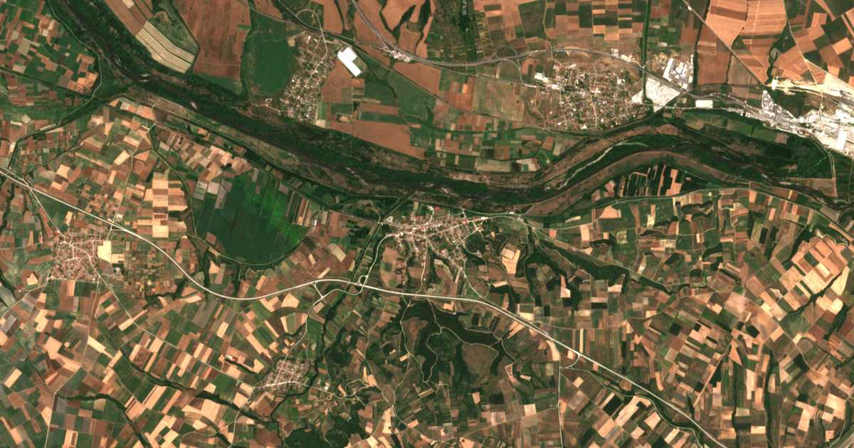 Satellitenkarte von Díkaia