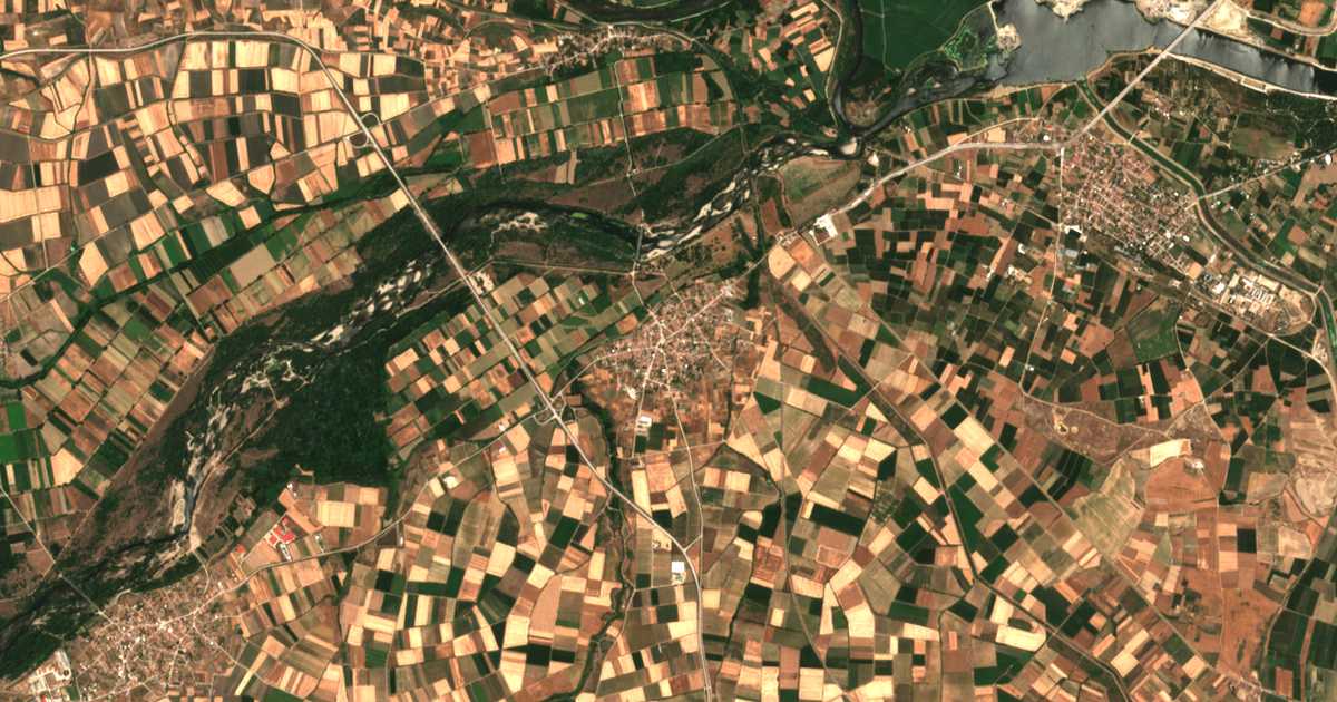 Satellitenkarte von Kastanéai