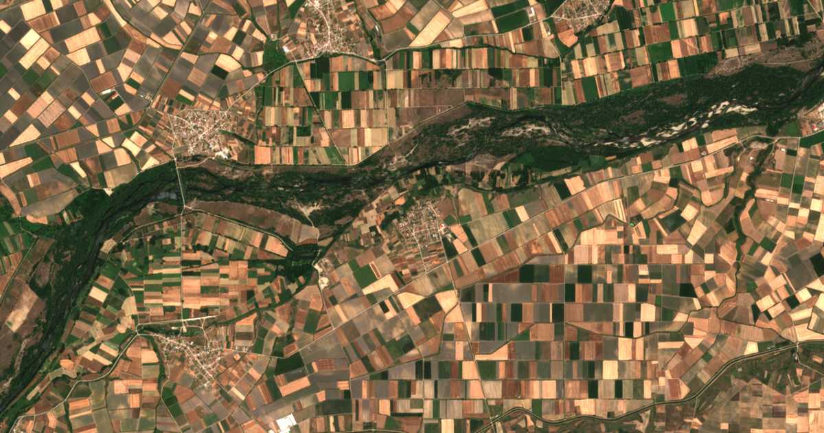 Satellitenkarte von Kéramos