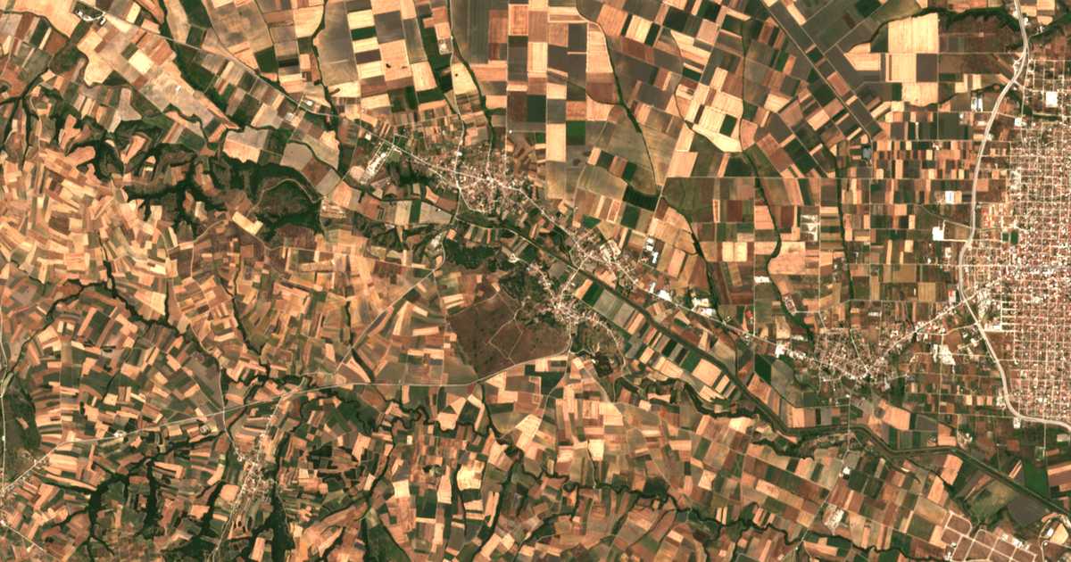 Satellitenkarte von Leptí