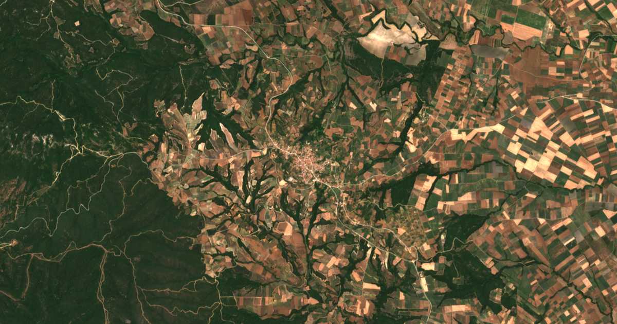 Satellitenkarte von Pentálofos