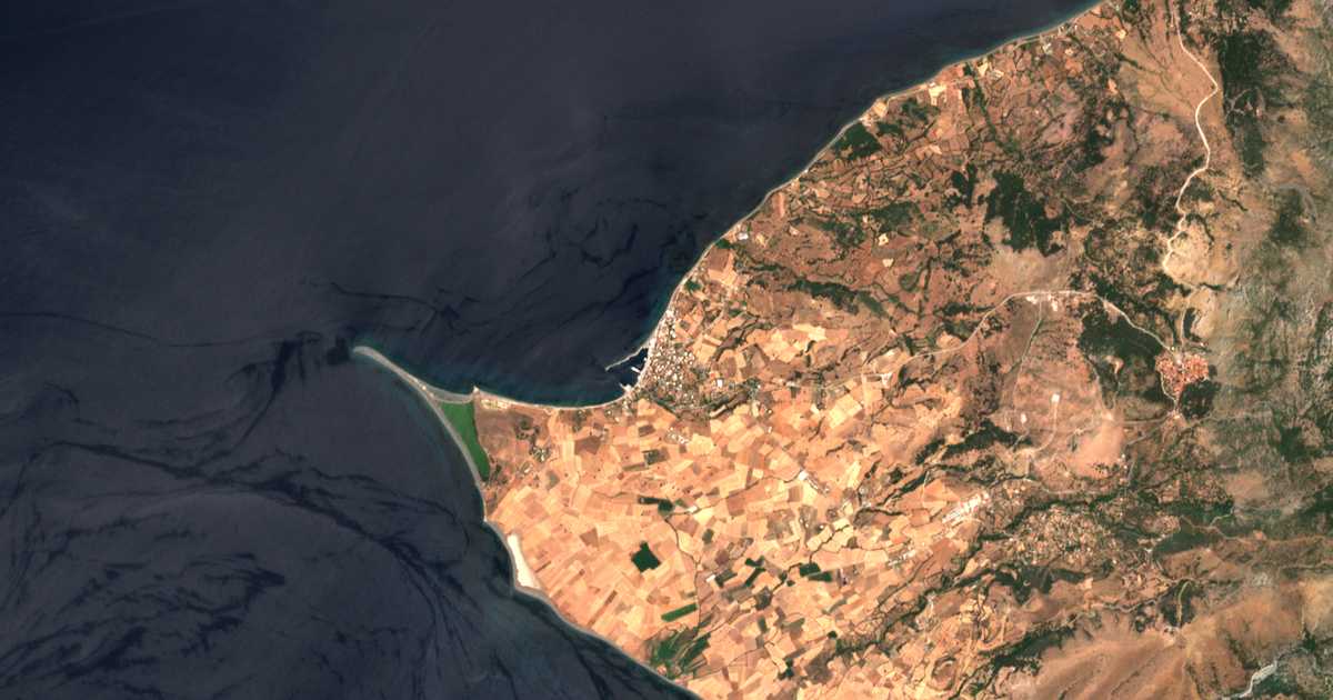 Satellitenkarte von Kamariotissa