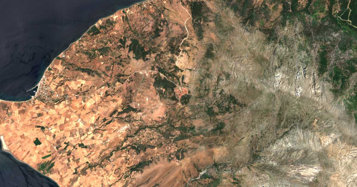 Satellitenkarte von Samothráki