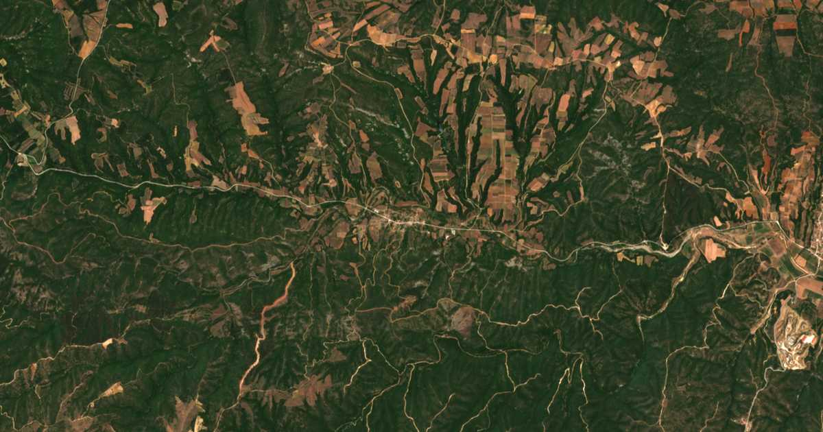 Satellitenkarte von Kyriakí