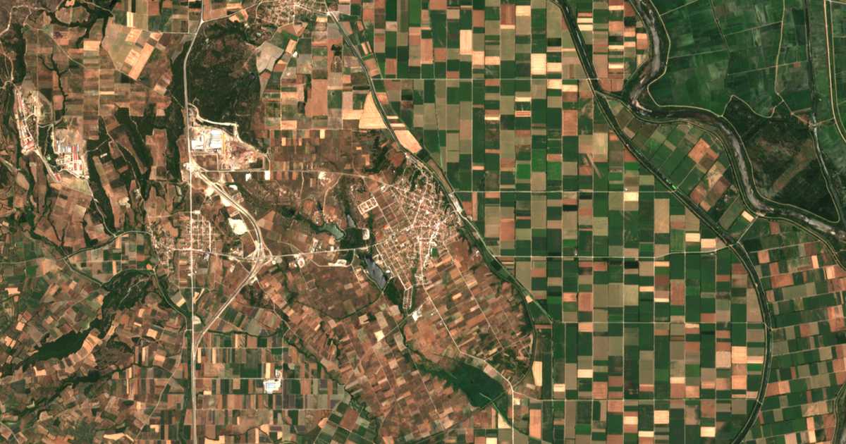 Satellitenkarte von Tychero