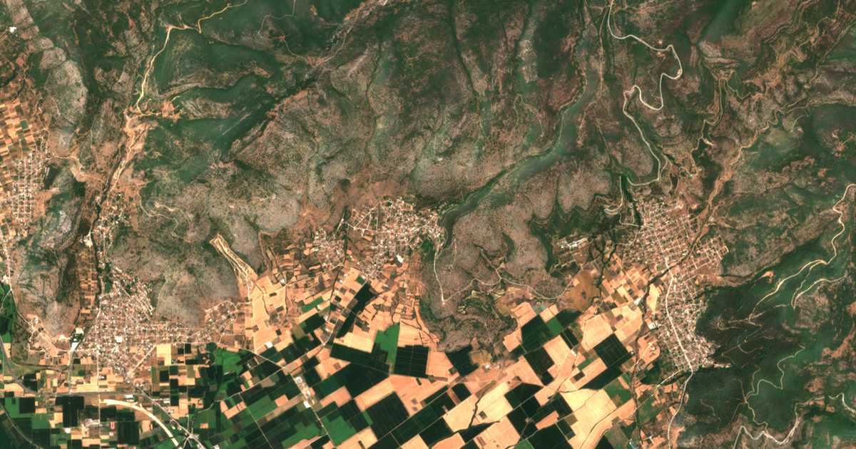 Satellitenkarte von Fílippoi
