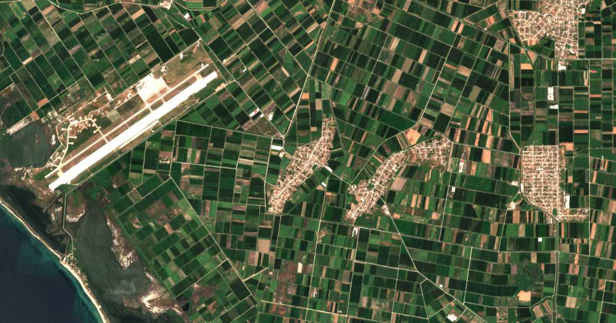 Satellitenkarte von Agíasma
