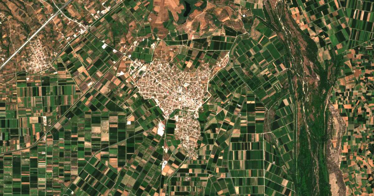 Satellitenkarte von Chrysoupoli