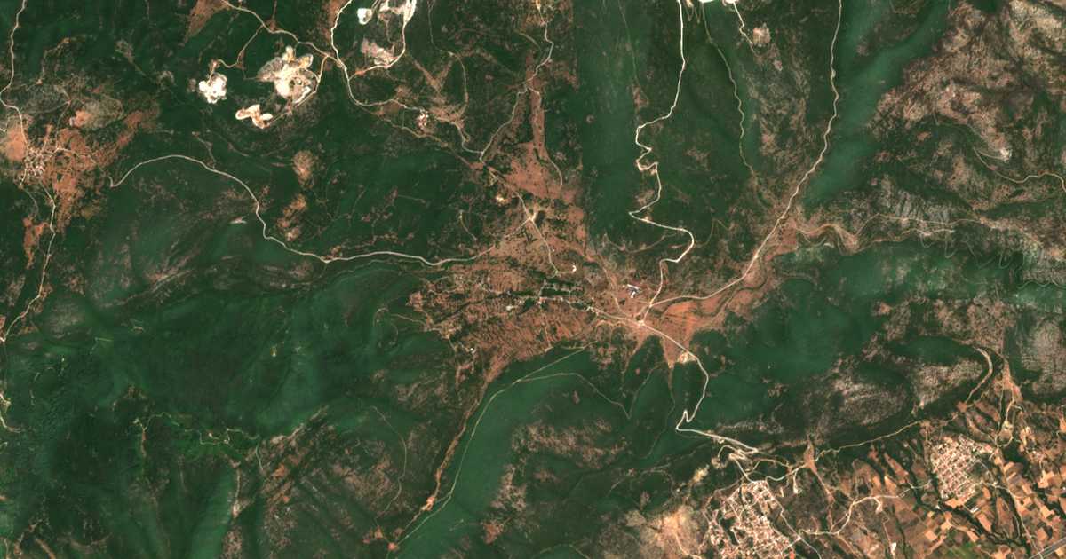 Satellitenkarte von Makrychórion