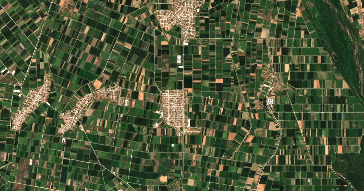 Satellitenkarte von Néa Karyá