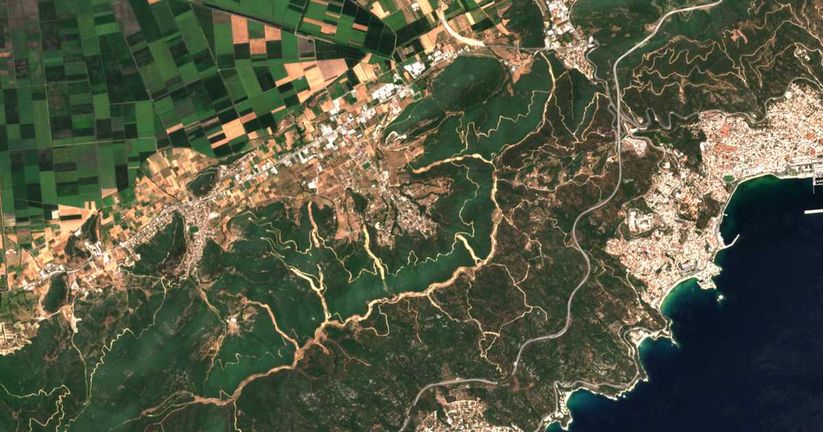 Satellitenkarte von Amisianá