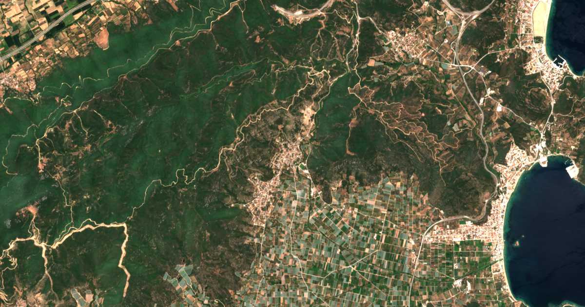 Satellitenkarte von Eleftheres