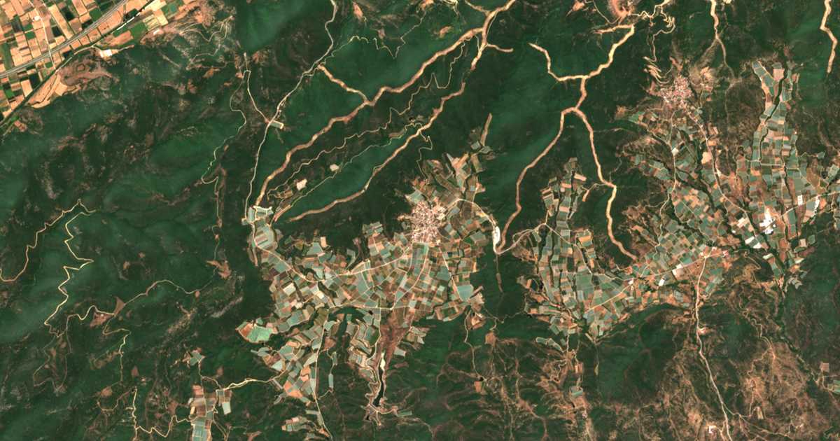 Satellitenkarte von Foleá
