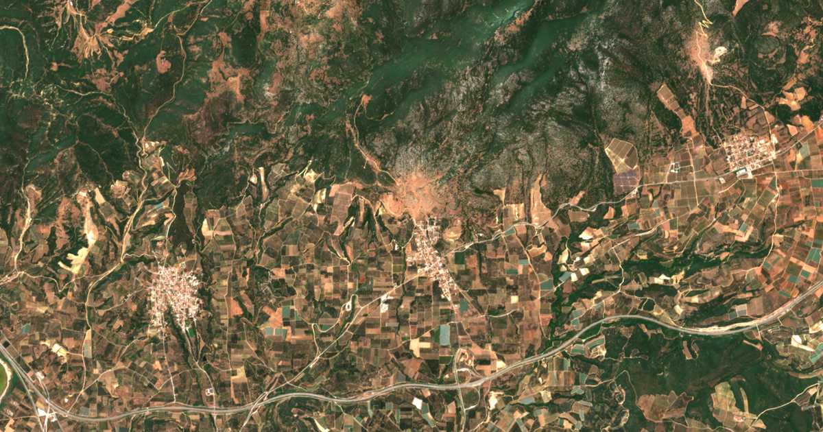 Satellitenkarte von Galipsós